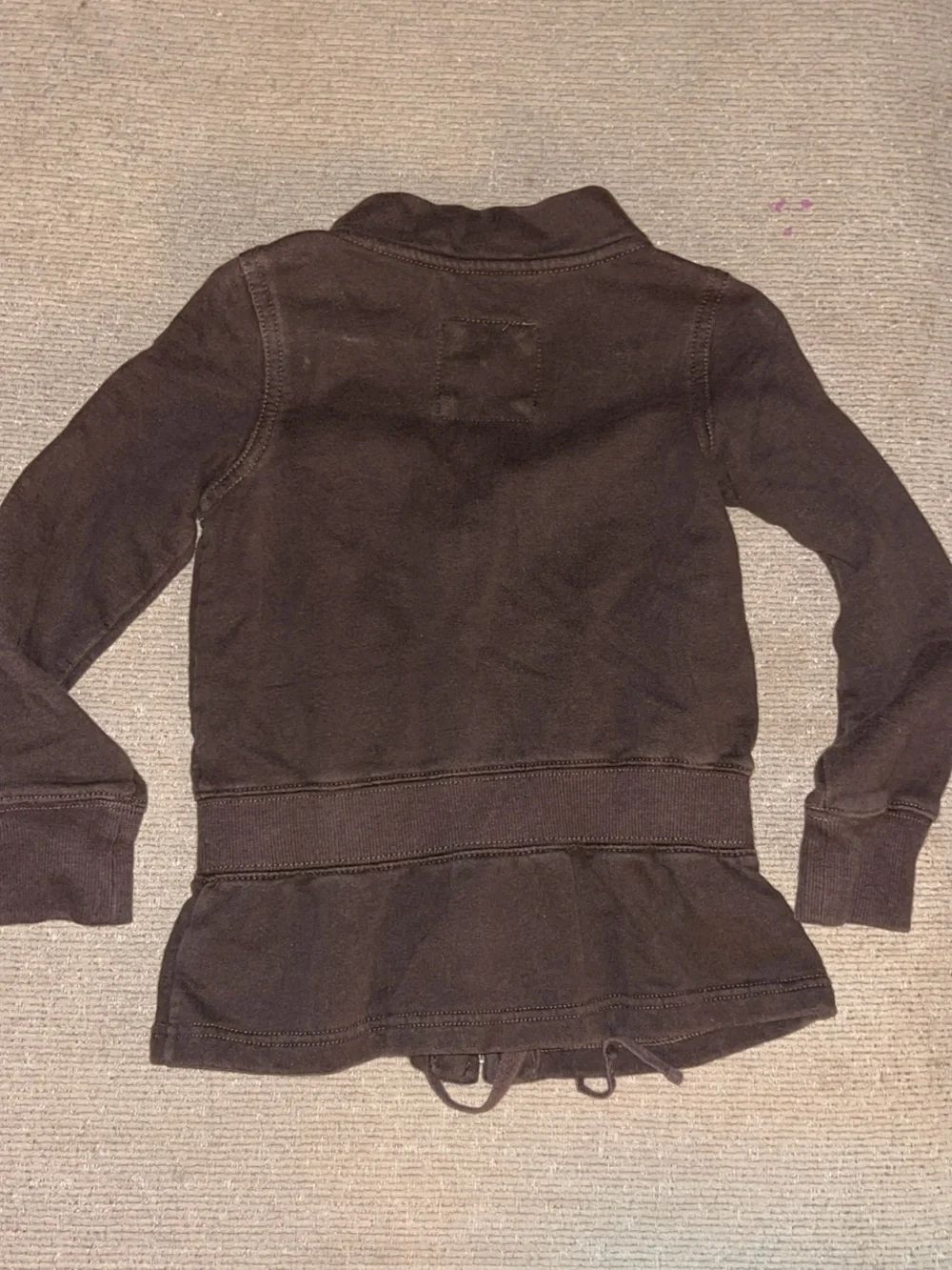 Vintage GAP Kids Brown Girls' Drawstring Zip Sweatshirt Jacket. Great Condition